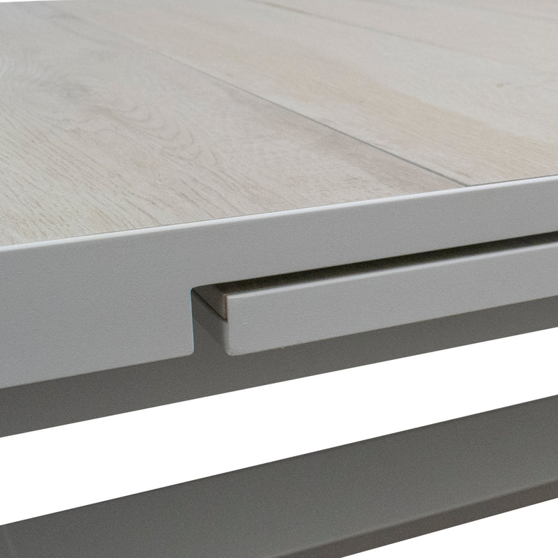 Cargue la imagen en el visor de la galería, Comedor Expandible 2 M / 2.6 M para Exterior o Jardin de Lujo Sultan + 8 Koshem Blanco