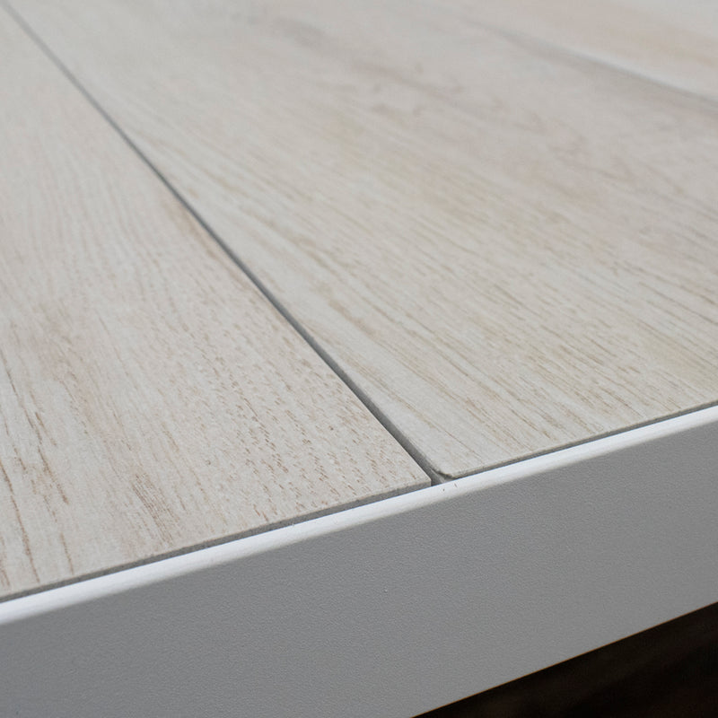 Cargue la imagen en el visor de la galería, Comedor Expandible 2 M / 2.6 M para Exterior o Jardin de Lujo Sultan + 8 Koshem Blanco