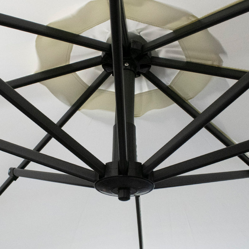 Cargue la imagen en el visor de la galería, Sombrilla Home Para Jardin Brazo Lateral Color Kaki+ Base-Umn06K-UMN062