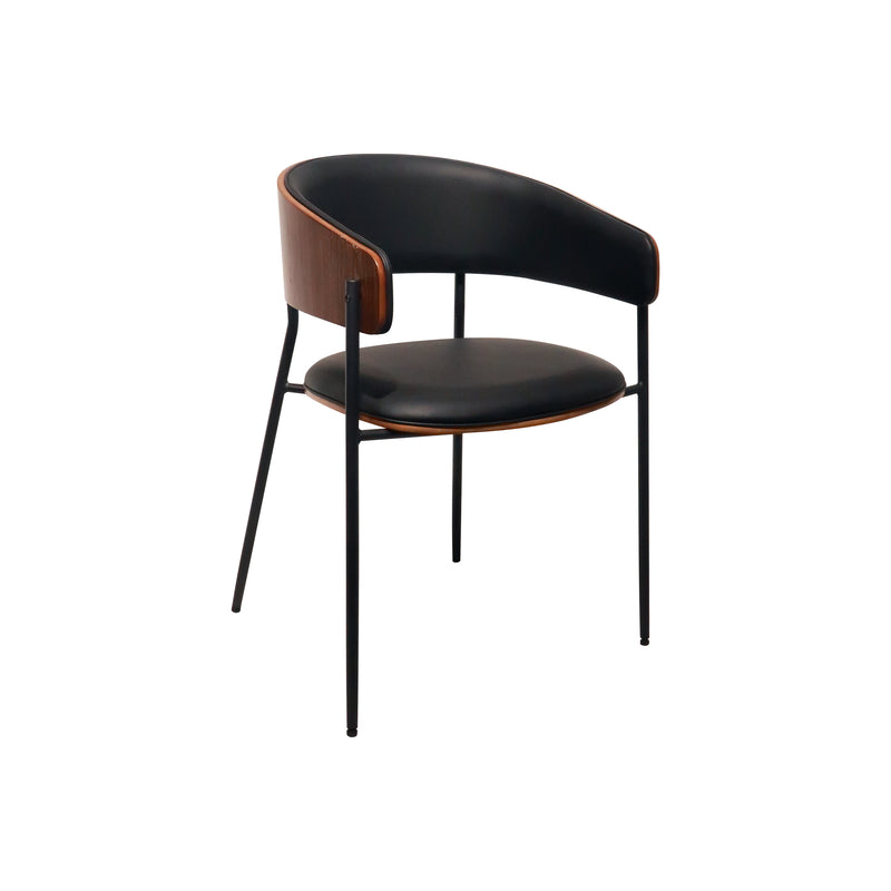 Cargue la imagen en el visor de la galería, Silla de madera para Interior 1001 color café & negro - 1001-JY6333XT2