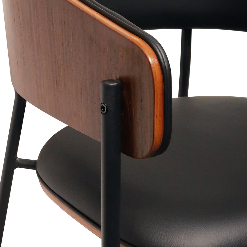 Cargue la imagen en el visor de la galería, Silla de madera para Interior 1001 color café & negro - 1001-JY6333XT2