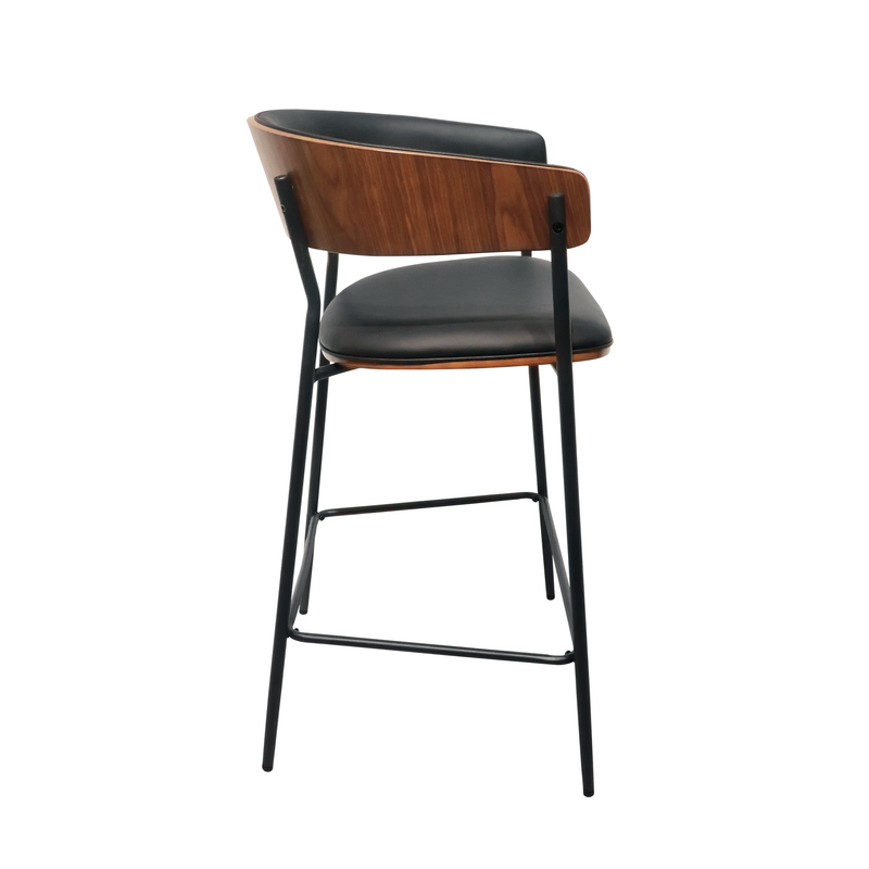 Cargue la imagen en el visor de la galería, Silla Alta de Madera para Interior 1003 color café&negro - 1003-JY3230XT