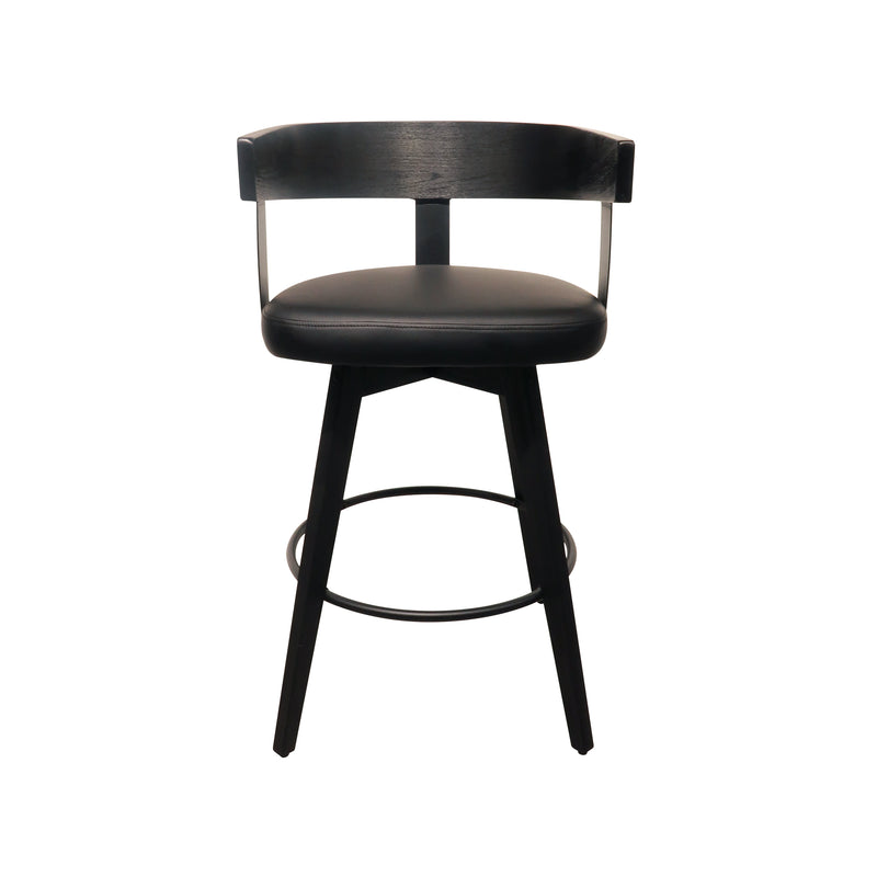 Cargue la imagen en el visor de la galería, Silla alta de madera para Interior 1008 color Negro - 1008-JY3193XM2