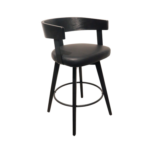 Silla alta de madera para Interior 1008 color Negro - 1008-JY3193XM2