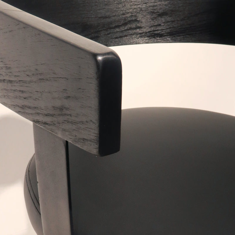 Cargue la imagen en el visor de la galería, Silla alta de madera para Interior 1008 color Negro - 1008-JY3193XM2