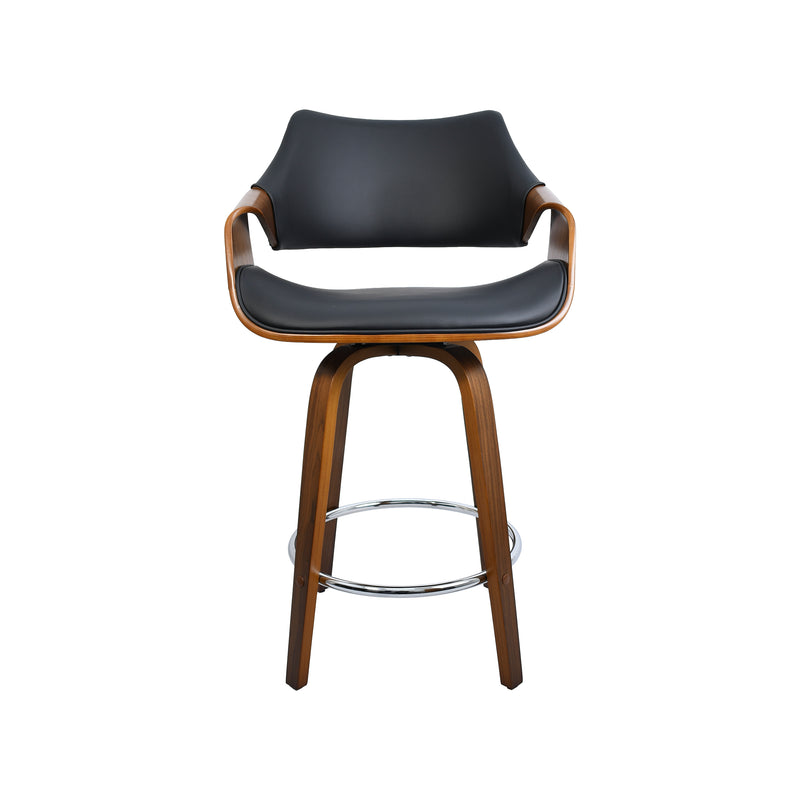 Cargue la imagen en el visor de la galería, Silla alta para barra 1049 para interior color negro & café - JY3075-1049