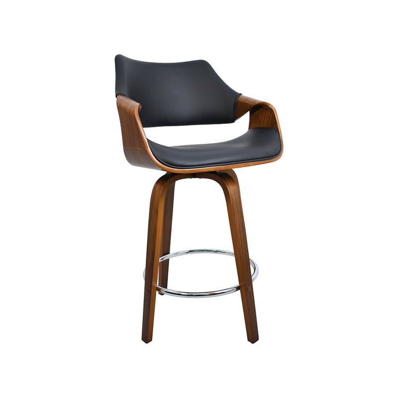Cargue la imagen en el visor de la galería, Silla alta para barra 1049 para interior color negro & café - JY3075-1049