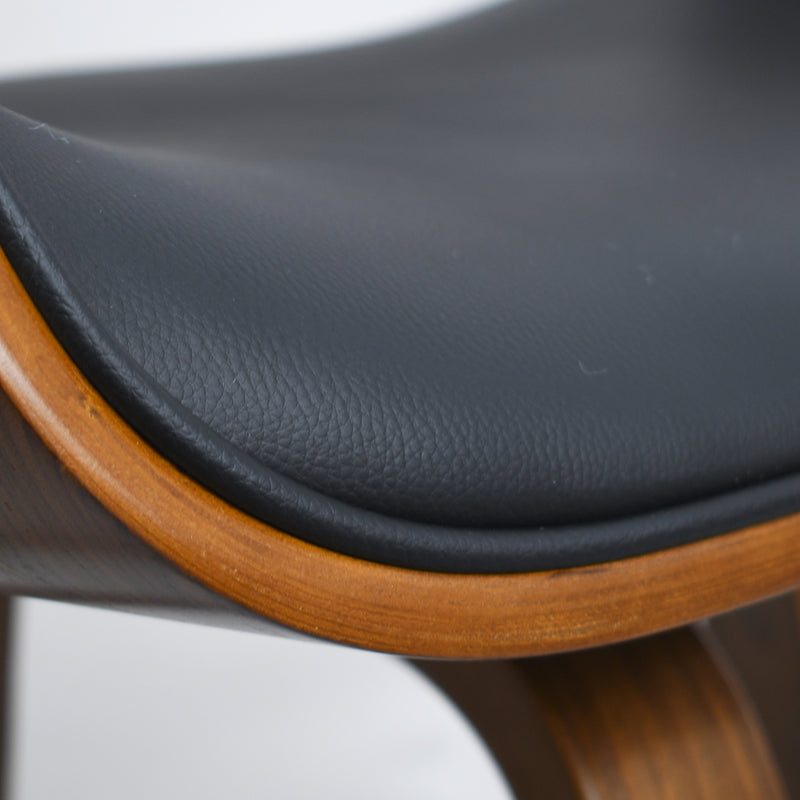 Cargue la imagen en el visor de la galería, Silla alta para barra 1049 para interior color negro & café - JY3075-1049