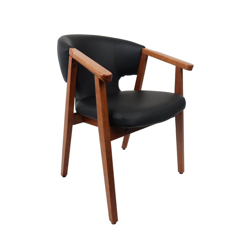 Cargue la imagen en el visor de la galería, Silla de interior de madera 1061 color negro - JY63861061