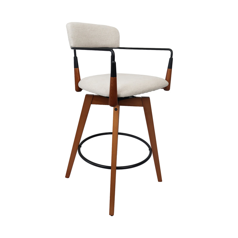 Cargue la imagen en el visor de la galería, Silla alta de interior de madera 1064 color crema - JY1031064