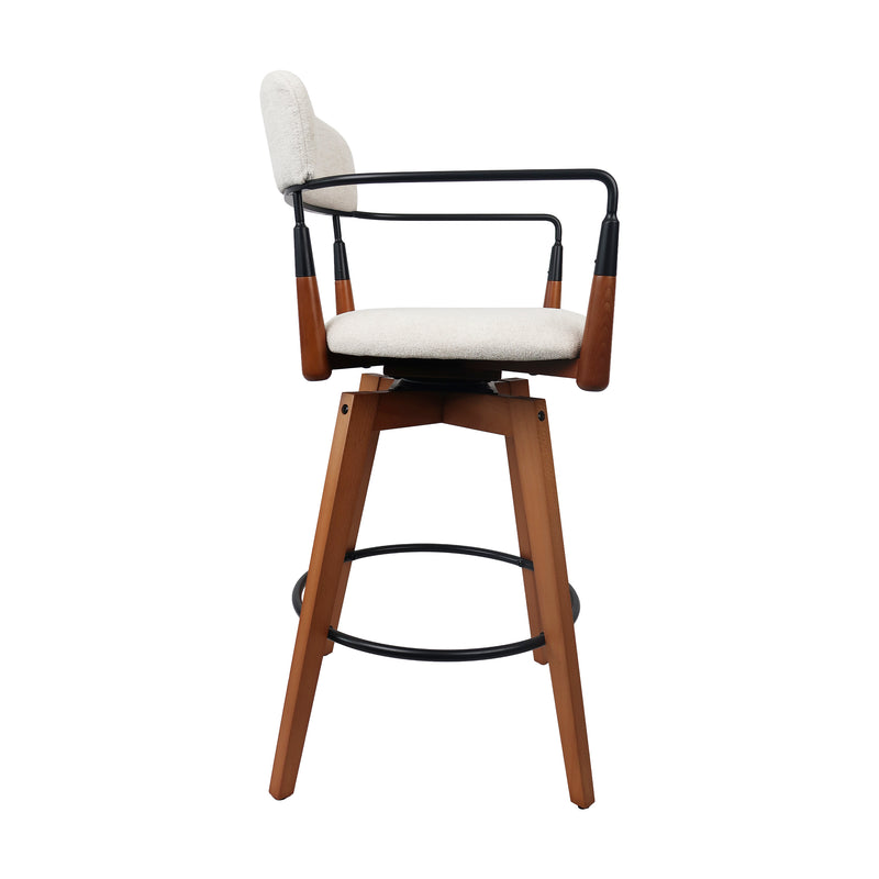 Cargue la imagen en el visor de la galería, Silla alta de interior de madera 1064 color crema - JY1031064