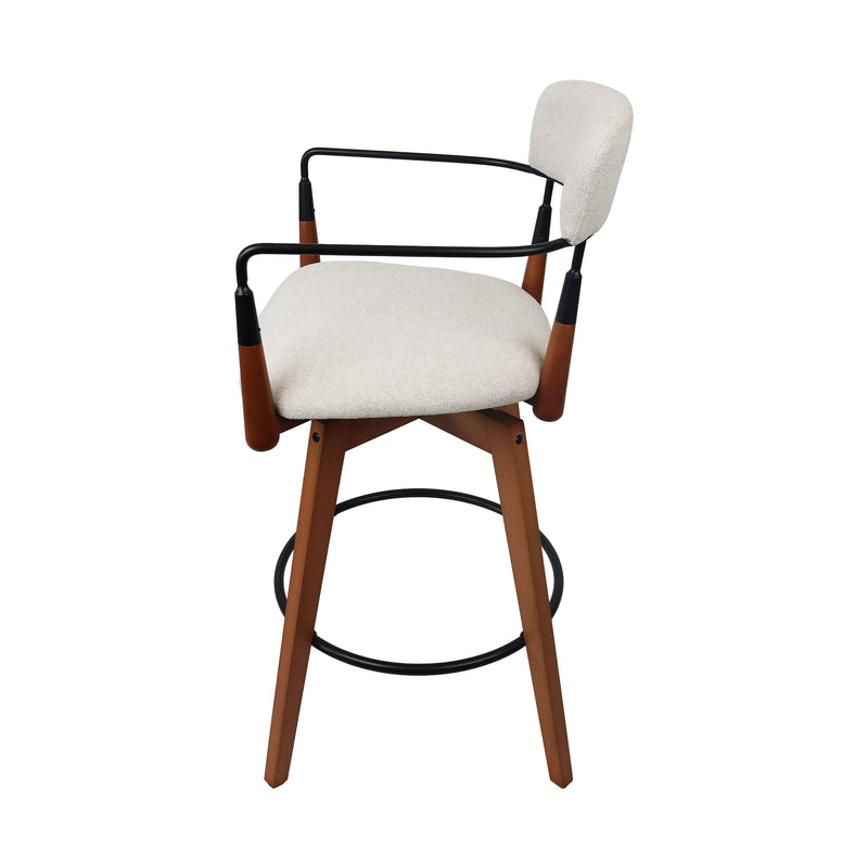 Cargue la imagen en el visor de la galería, Silla alta de interior de madera 1064 color crema - JY1031064