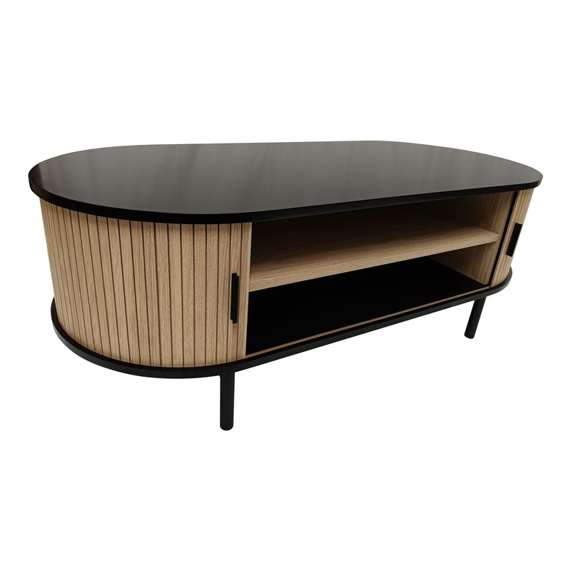 Cargue la imagen en el visor de la galería, Estante de TV 31280A 1.2 M  color Natural & Negro - 31280A