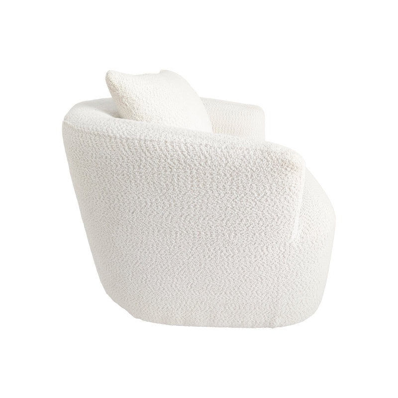 Cargue la imagen en el visor de la galería, Sillón de interior giradorio 360 color crema - 76447