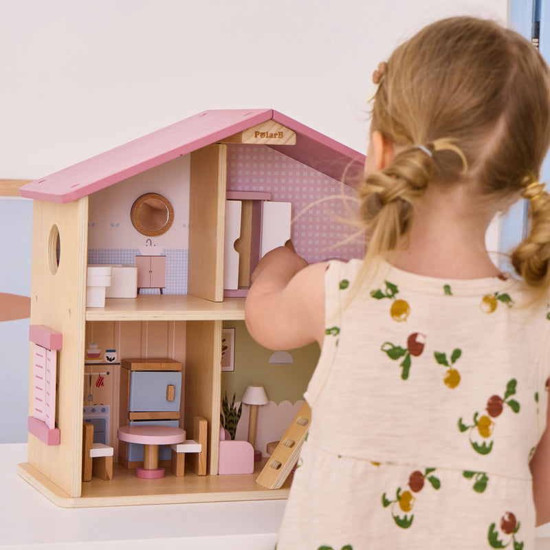 Load image into Gallery viewer, Juego casa de muñecas de madera - 44256