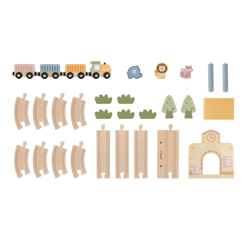 Load image into Gallery viewer, Juego tren de madera 30 pz - 44257N