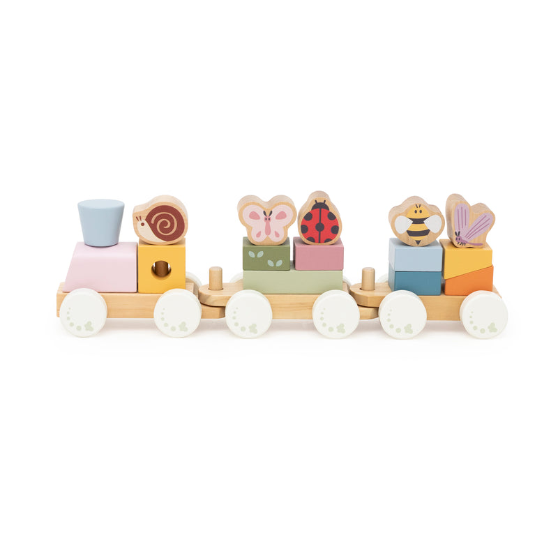 Cargue la imagen en el visor de la galería, Juego tren apilable de madera - 44313