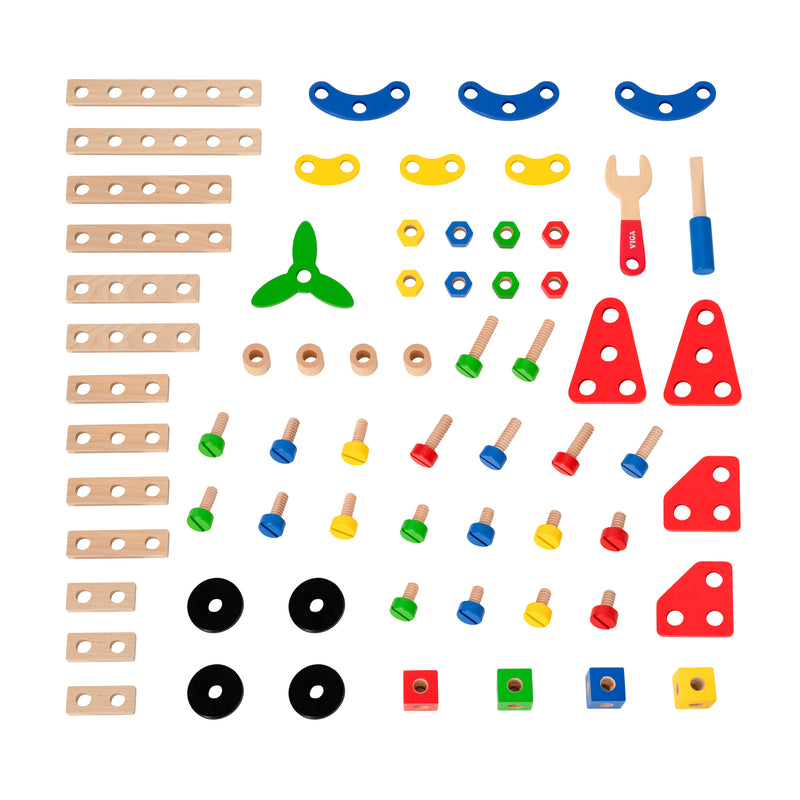 Cargue la imagen en el visor de la galería, Juguete juego de bloques de construcción 68 pz - 50382