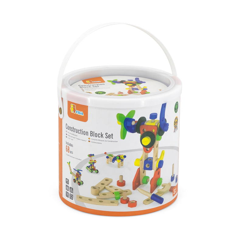 Cargue la imagen en el visor de la galería, Juguete juego de bloques de construcción 68 pz - 50382