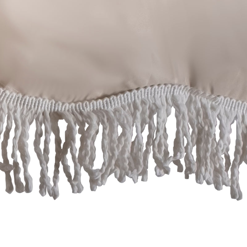 Cargue la imagen en el visor de la galería, Sombrilla CULIN 60100E con flecos, para Jardín color crema - 60100E