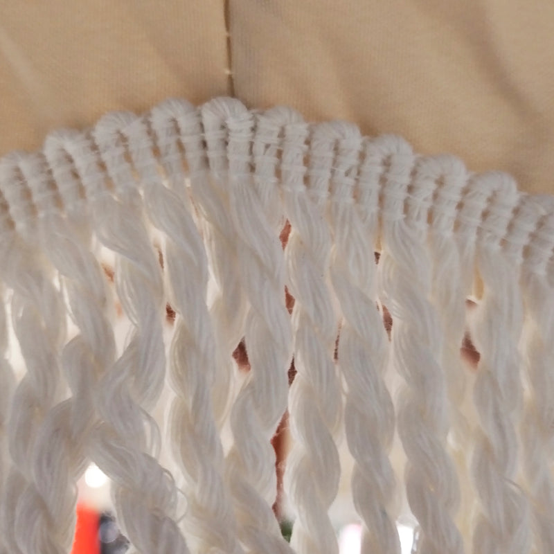 Cargue la imagen en el visor de la galería, Sombrilla CULIN 60100E con flecos, para Jardín color crema - 60100E