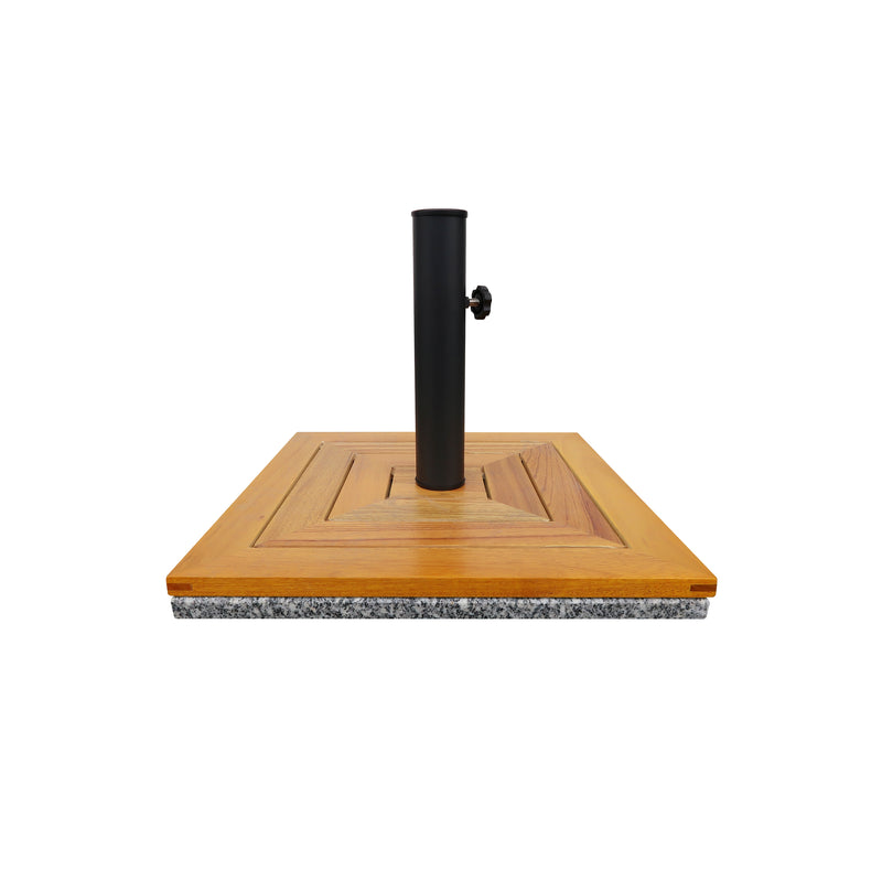 Cargue la imagen en el visor de la galería, Sombrilla CULIN 60100E con flecos+ Base Ponte de granito, para Jardín color crema - 60100E-PO