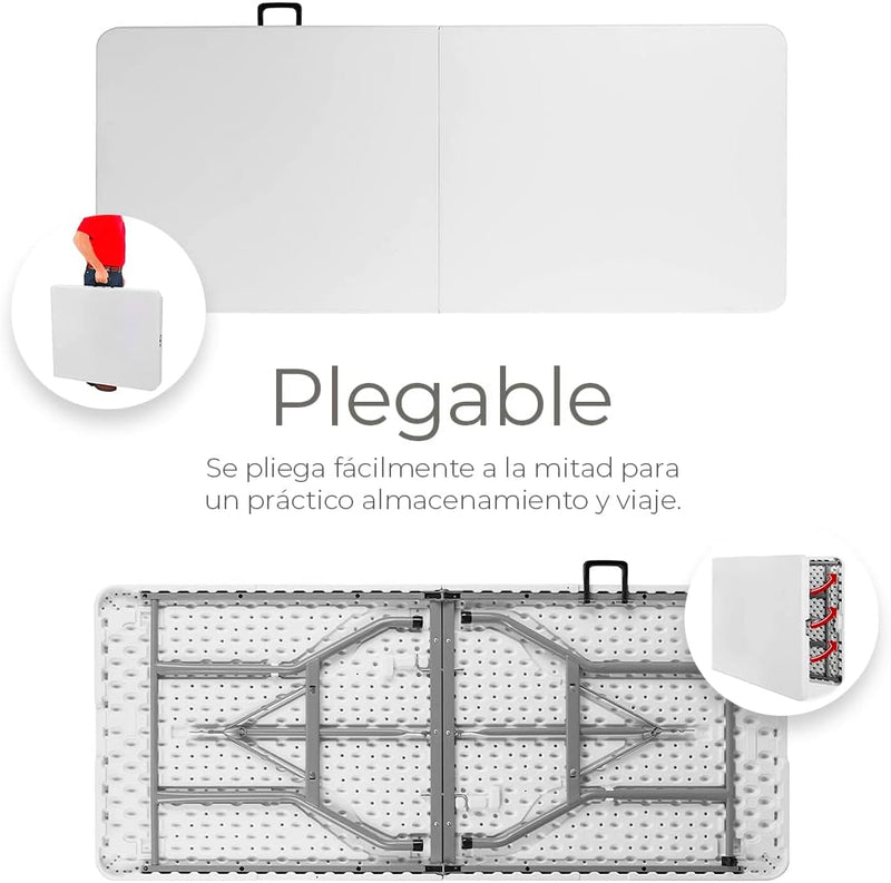 Cargue la imagen en el visor de la galería, Mesa Plegable de Plástico Para Exterior e Interior YAM-893-16