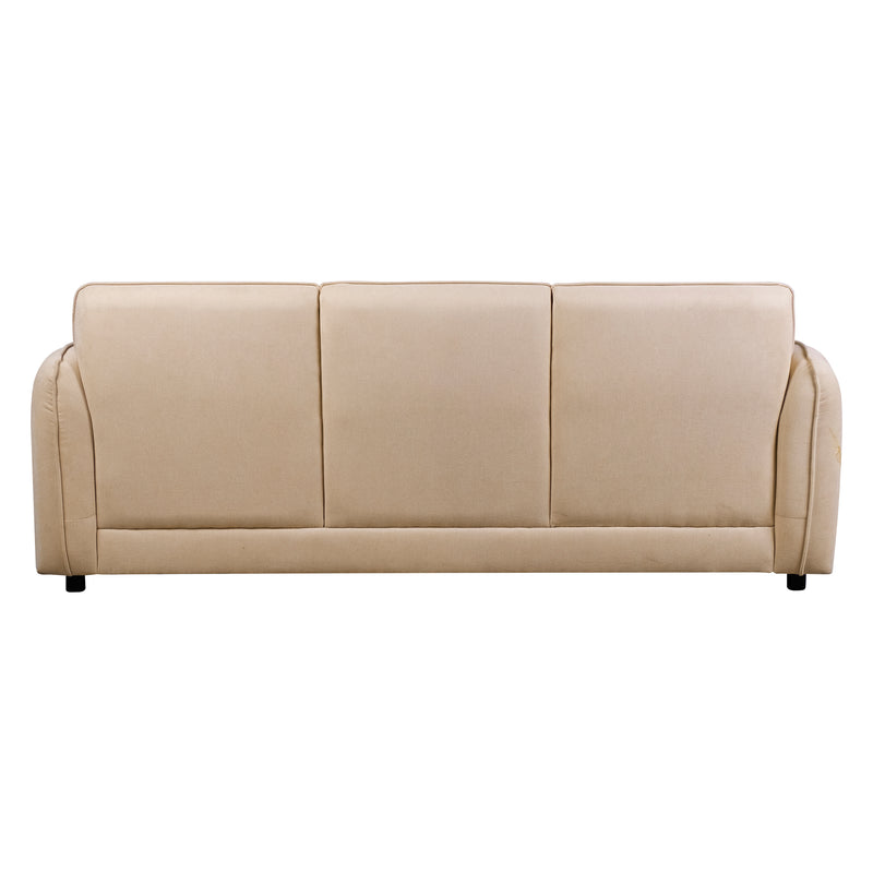 Cargue la imagen en el visor de la galería, Sofá triple de interior Mafs color beige - 762283