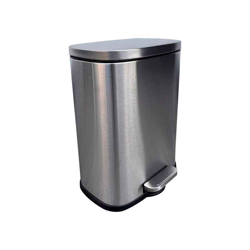 Cargue la imagen en el visor de la galería, Bote de basura chico de Acero inoxidable FCG con pedal de 8L ovalado - FCGSF430-8L