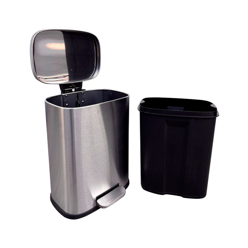 Cargue la imagen en el visor de la galería, Bote de basura chico de Acero inoxidable FCG con pedal de 8L ovalado - FCGSF430-8L