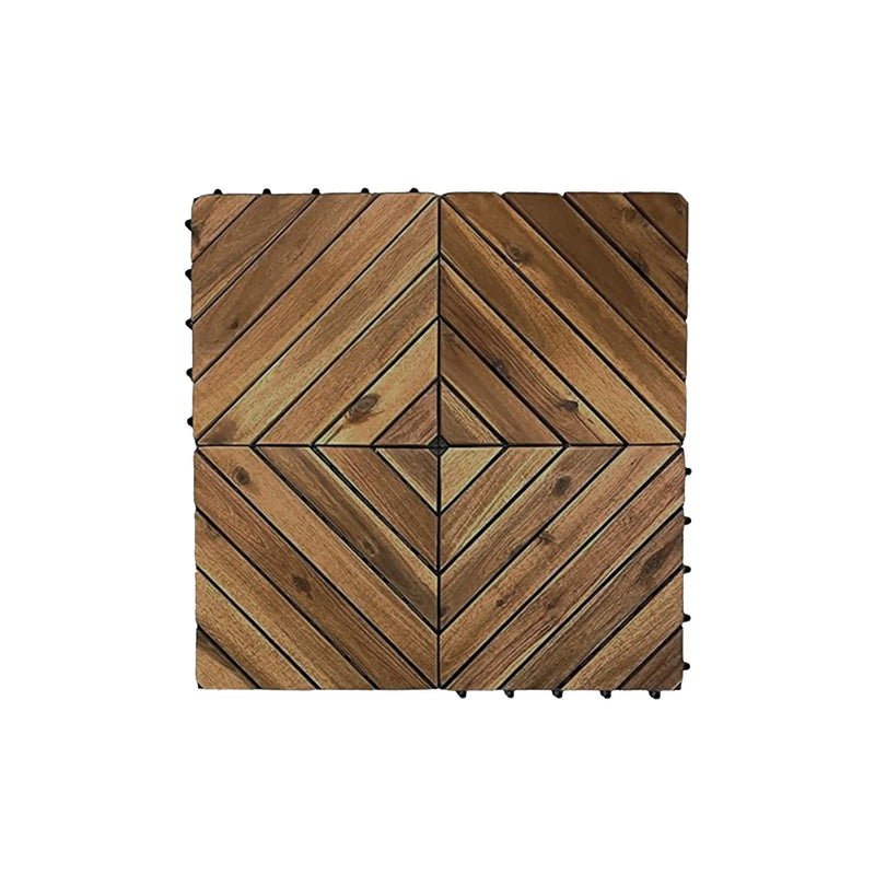 Cargue la imagen en el visor de la galería, Caja de 10 pz-Piso Modular de madera Acacia Color Natural -8SLATS/910 CasaEaster