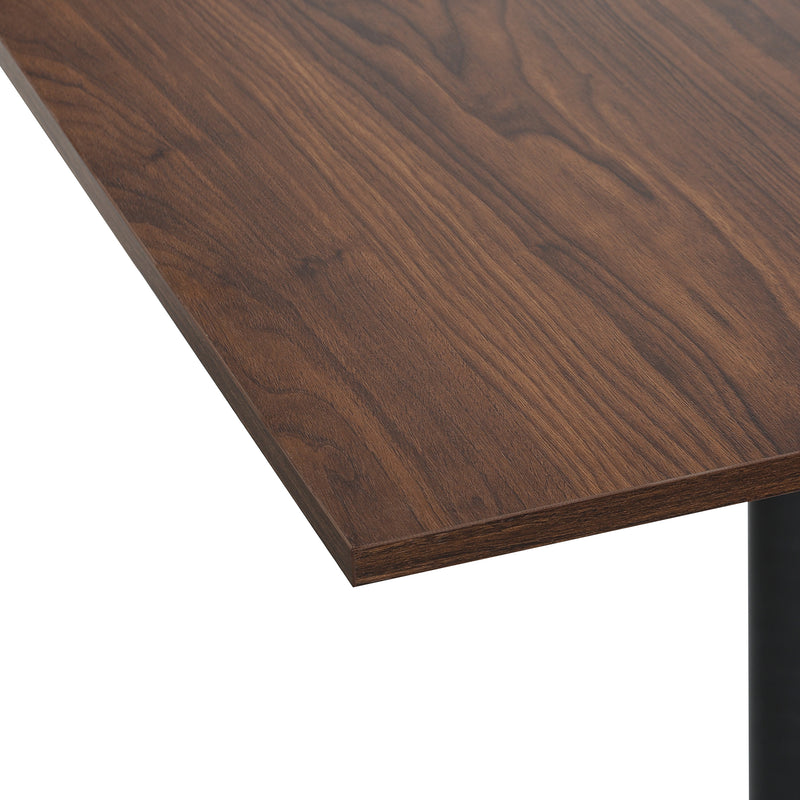Cargue la imagen en el visor de la galería, Mesa de comedor de interior para restaurante AC 70x70 color Nogal oscuro - ACMA707075