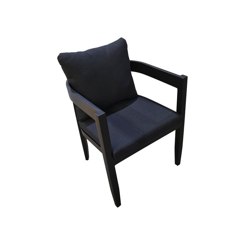 Cargue la imagen en el visor de la galería, Comedor Alarcon 2.2M + 8 sillas alarcon color negro - GL3AE-ALAR