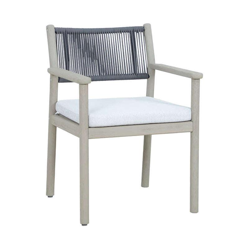 Cargue la imagen en el visor de la galería, Silla de madera Albi para interior y exterior color natural - HUC40936