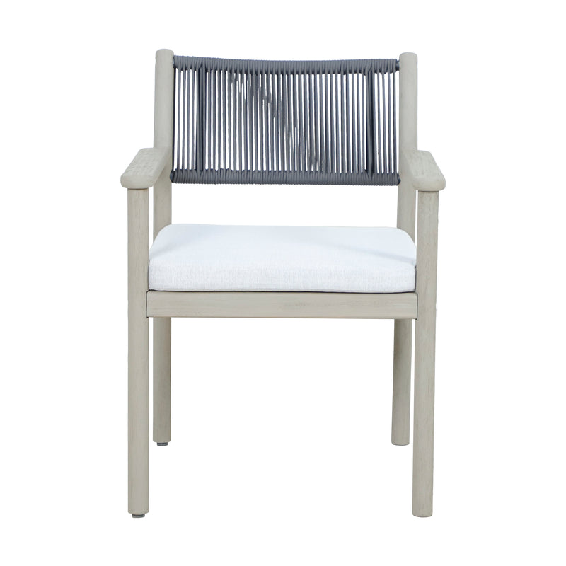 Cargue la imagen en el visor de la galería, Silla de madera Albi para interior y exterior color natural - HUC40936