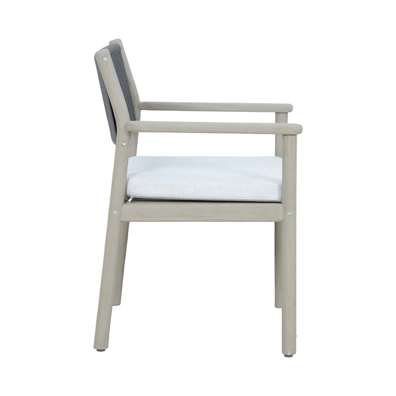 Cargue la imagen en el visor de la galería, Silla de madera Albi para interior y exterior color natural - HUC40936