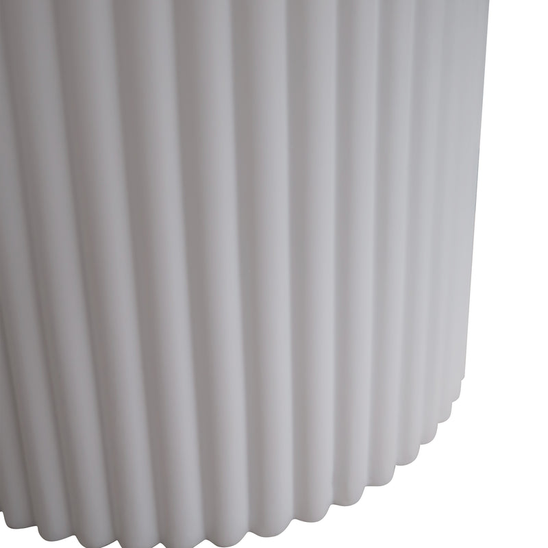 Cargue la imagen en el visor de la galería, Mesa de comedor para interior y exterior Aloha 1.4M redonda color blanco - HUC28433T