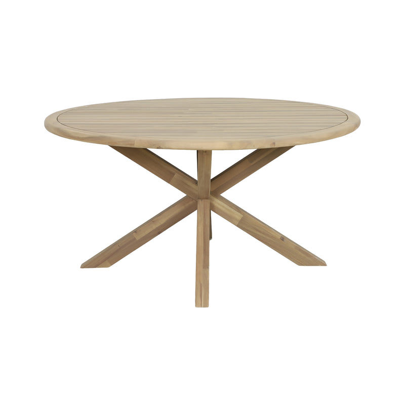 Cargue la imagen en el visor de la galería, Mesa de comedor redonda ALPS 1.5M color natural - HUC28332