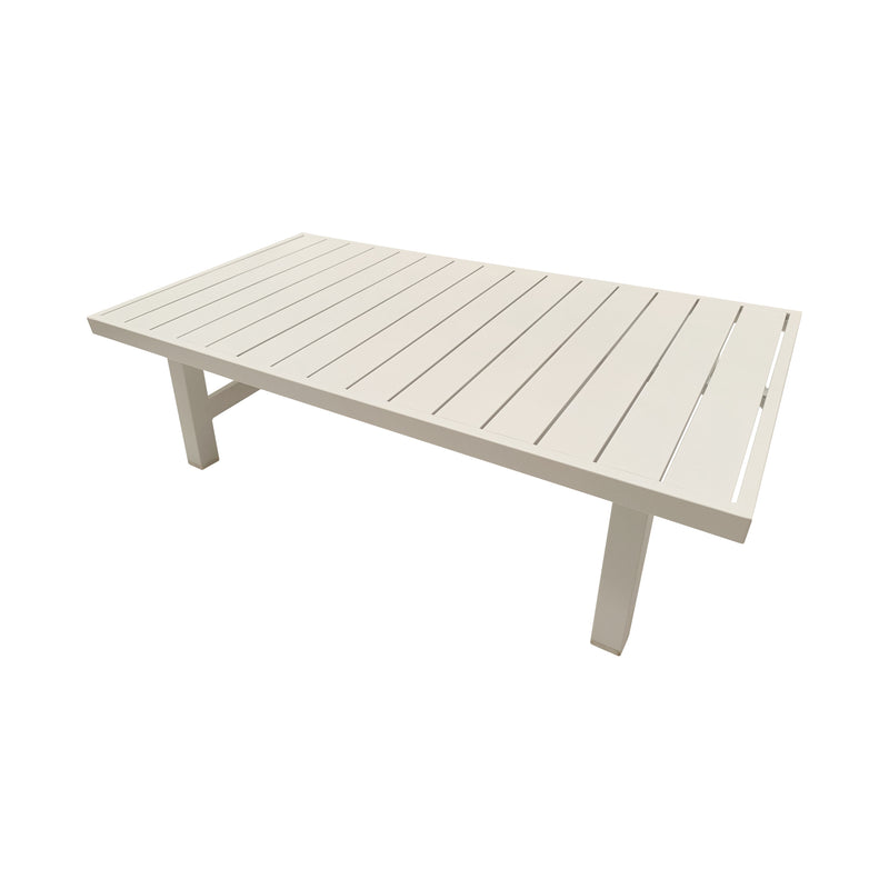 Cargue la imagen en el visor de la galería, Mesa De Centro de Aluminio Color Banca ANCONA 1.26 M - GL3A60402549WKD