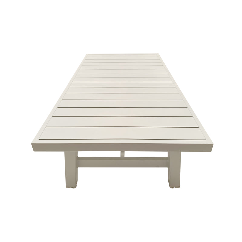 Cargue la imagen en el visor de la galería, Mesa De Centro de Aluminio Color Banca ANCONA 1.26 M - GL3A60402549WKD