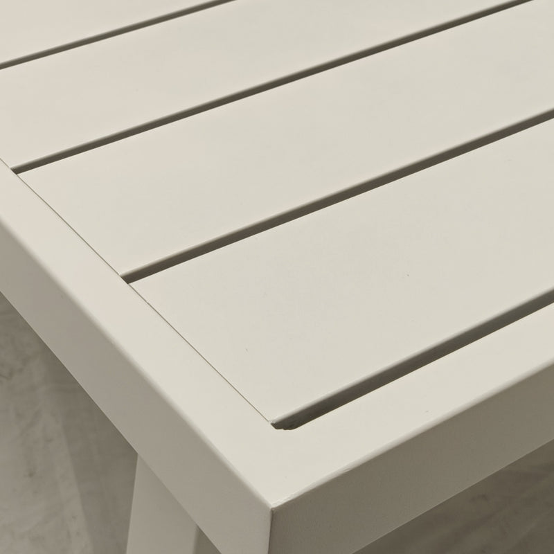 Cargue la imagen en el visor de la galería, Mesa De Centro de Aluminio Color Banca ANCONA 1.26 M - GL3A60402549WKD