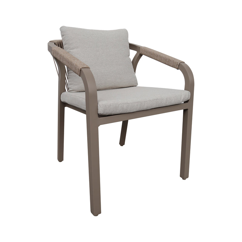 Load image into Gallery viewer, Ancona Aluminum Chair for Outdoor and Indoor Use, Champagne Color - GL3A503422