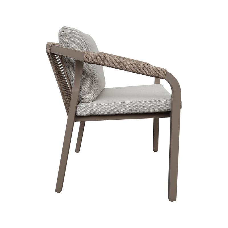 Load image into Gallery viewer, Ancona Aluminum Chair for Outdoor and Indoor Use, Champagne Color - GL3A503422
