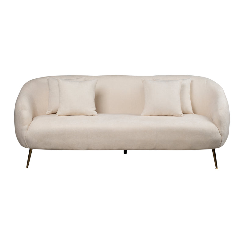 Cargue la imagen en el visor de la galería, Sofá Triple de interior Arola color Beige - 751483