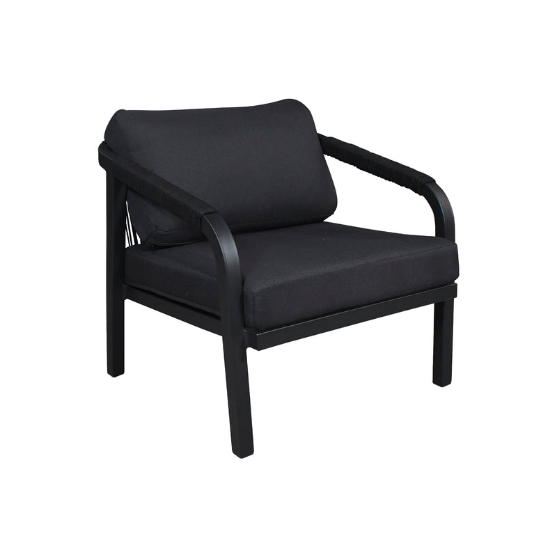 Load image into Gallery viewer, ANCONA TRIPLE Aluminum Indoor/Outdoor Living Room Set, Carbon Color