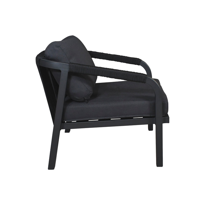 Load image into Gallery viewer, ANCONA TRIPLE Aluminum Indoor/Outdoor Living Room Set, Carbon Color
