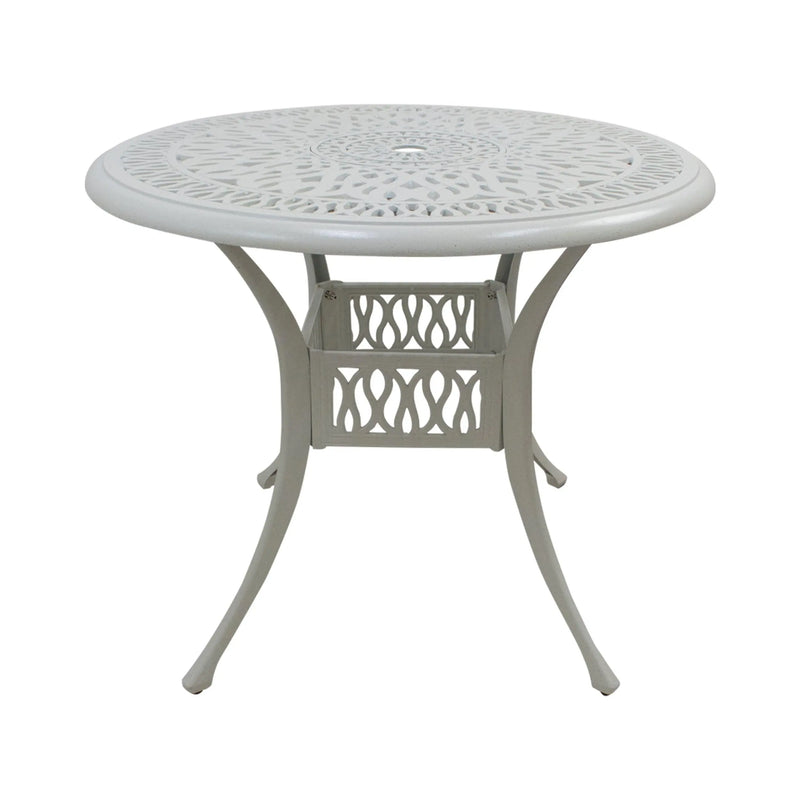 Cargue la imagen en el visor de la galería, AnteComedor para Exterior o Jardin Austin Blanco +4 sillas-S-2110