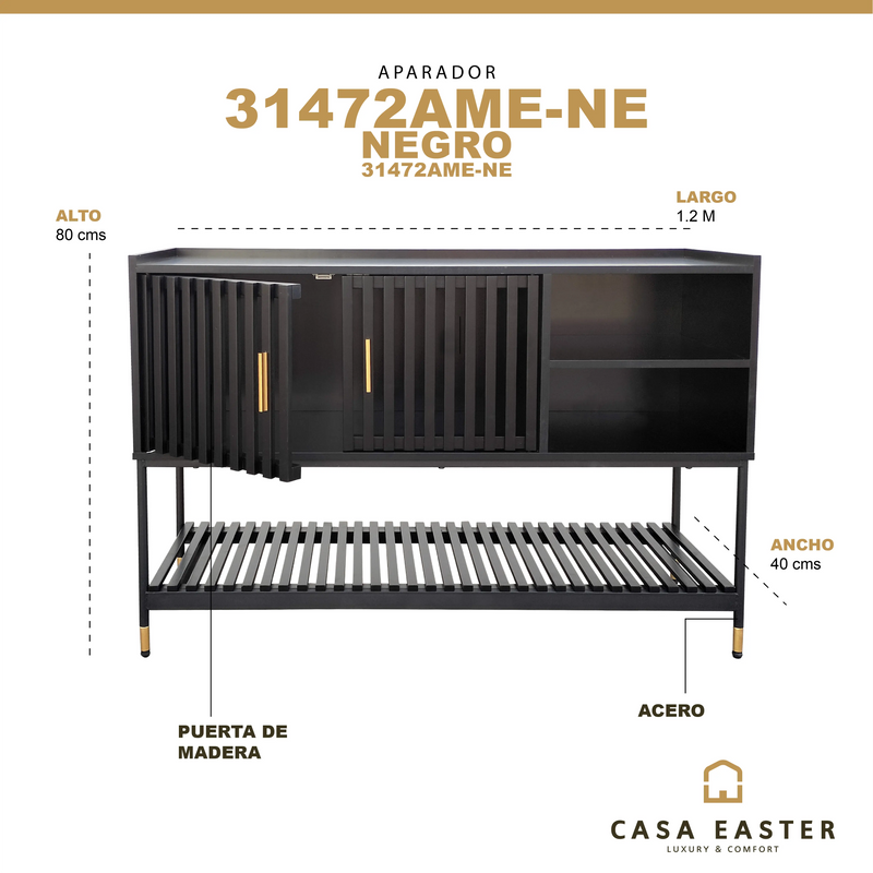 Cargue la imagen en el visor de la galería, Aparador  31472AME-NE - 31472AME-NE CasaEaster