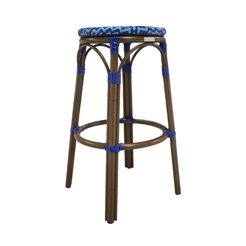 Cargue la imagen en el visor de la galería, Banco de barra para Jardin y Exterior de Aluminio Color Turquesa/Azul LONGI-2680