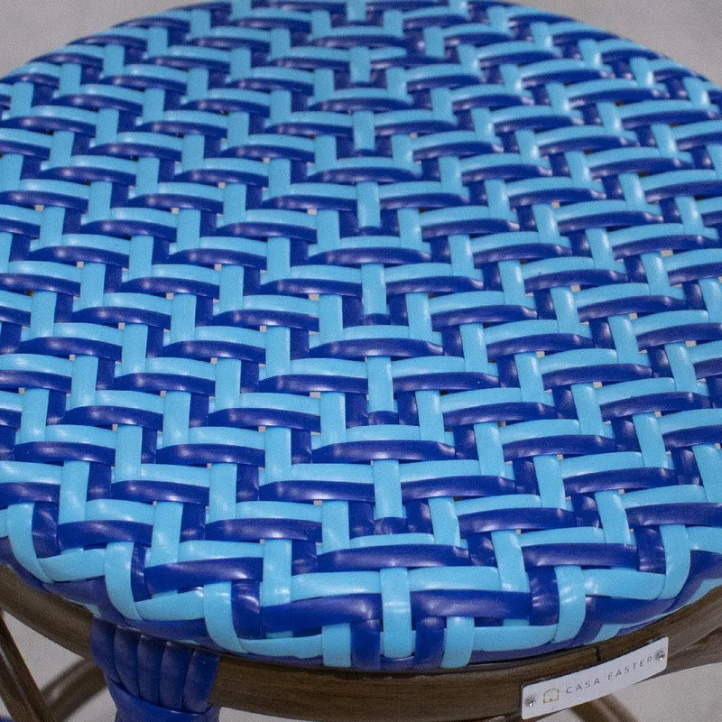 Cargue la imagen en el visor de la galería, Banco de barra para Jardin y Exterior de Aluminio Color Turquesa/Azul LONGI-2680